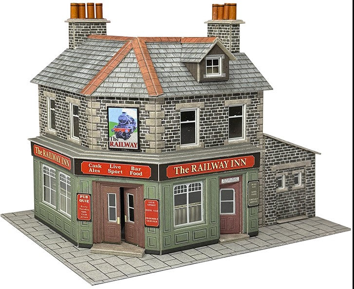 PO309 METCALFE Corner Shop/Pub in stone - OO Scale