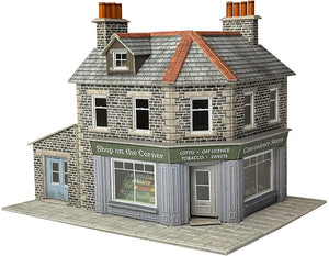 PO309 METCALFE Corner Shop/Pub in stone - OO Scale