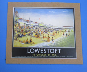 Poster 10 Railway advertising poster "Lowestoft"