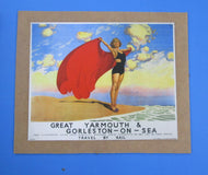 Poster 12 Railway advertising poster "Great Yarmouth & Gorleston-On-Sea"