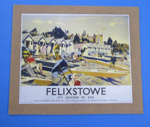 Poster 4 Railway advertising poster "Felixstowe"