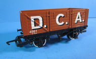 R036 HORNBY 7 plank open wagon "D.C.A." - UNBOXED
