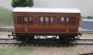 R1027-COACH HORNBY Midland Railway 4 Wheel Coach (Seperated from Set) - UNBOXED