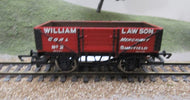 R1030-LAW HORNBY 5 Plank Open Wagon "WILLIAM LAWSON COAL MERCHANT" - UNBOXED