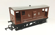 R107 HORNBY LMS Brake Van 730386 With Rear working Red Light - UNBOXED