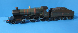 R125-P01 HORNBY Class 38XX "COUNTY OF CORNWALL" 4-4-0 No. 3824 in GWR Green (missing spasher and nameplate on one side - UNBOXED