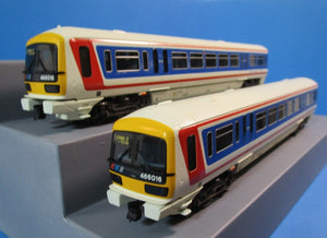 R2001A HORNBY Class 466 'Networker' 2 car EMU 466016 (Cars 64875 and 78327) in Network SouthEast livery - BOXED