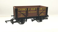 R206 HORNBY 8 plank wagon  "CHANCE & HUNT Ltd.  Oldbury, Wednsbury & Stafford. - BOXED