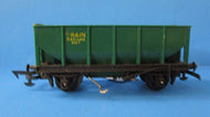 R215-BULK HORNBY Grain wagon with operating door, no roof (green) - UNBOXED