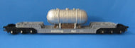 R242-P02 HORNBY 55 Ton "Trestrol" Trolley Wagon BR Grey B901600 with Pressure Vessel load - UNBOXED