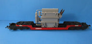 R242-P03 HORNBY 55 Ton "Trestrol" Trolley Wagon red  and black livery 75-7309 with Transformer load - UNBOXED