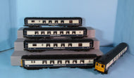 R2988X HORNBY Class 5BEL Pullman Brighton Belle 1967 2 Car Pack (2 X Drive Motor Brake 3rd, DCC Fitted, Plus R4527 Trailer 3rd, R4518 Trailer First and R4529 Trailer First all with working lights - BOXED