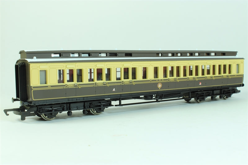 R4119C HORNBY GWR Clerestory 3rd Class Coach in chocolate and cream - 947, 948 - BOXED