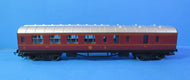 R434A HORNBY LMS Brake Third Coach 5644 in Crimson - UNBOXED