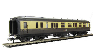 R4504 HORNBY Hawksworth: (1949) BCK Brake Composite 1st / 3rd in GWR chocolate and cream - 7372 - BOXED