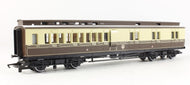 R488 HORNBY GWR Clerestory Brake  3rd Class Coach in GWR chocolate & cream 3371 - BOXED