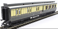 R4900 HORNBY Clerestory brake third corridor 3357 in GWR chocolate and cream - BOXED