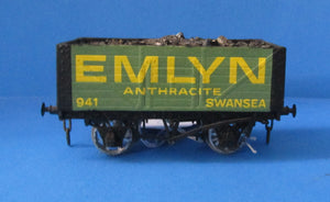 R54E PECO 7 plank wagon "EMLYN ANTHRACITE" 941 - Unboxed