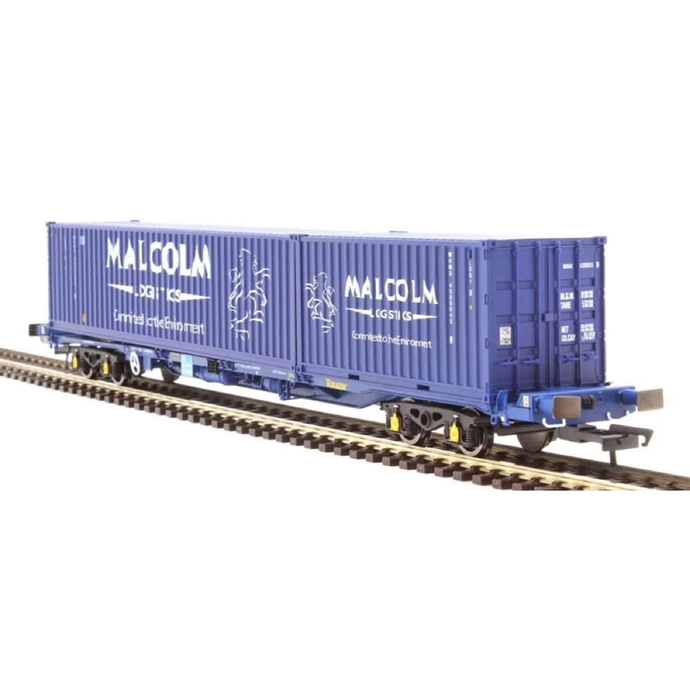 R60133 HORNBY KFA Container Wagon, one 40 foot and one 20 foot container: 