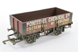 R6072 HORNBY 5-plank wagon "Pontithel Chemicals" - weathered - BOXED