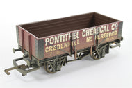 R6072 HORNBY 5-plank wagon "Pontithel Chemicals" - weathered - BOXED