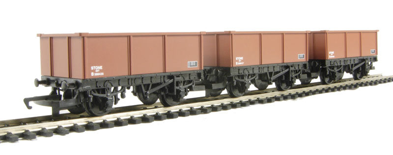 R6473 HORNBY Mineral wagons in BR bauxite - triple pack - BOXED