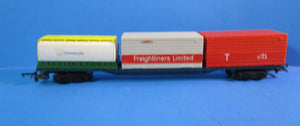 R678 HORNBY Container 3 by 20 foot containers: CTI, Freightliner and BP Chemicals - UNBOXED