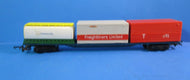 R678 HORNBY Container 3 by 20 foot containers: CTI, Freightliner and BP Chemicals - UNBOXED