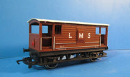 R718-P03 HORNBY  L.M.S. 20 Ton Brake Van 730386 - Unboxed