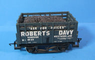 R719-P02 HORNBY  Coke wagon "Roberts Davy Co.", Westmorland. no.25, with load - UNBOXED