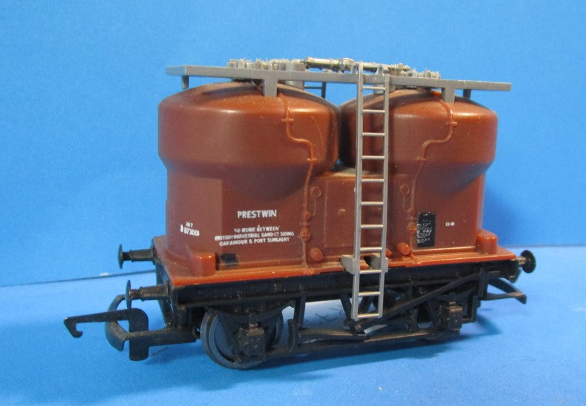 R723 HORNBY  Prestwin Twin Silo wagon - UNBOXED