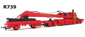 R739 HORNBY Breakdown crane set, 75 ton, complete with the 4 outriggers - BOXED