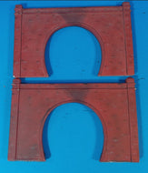 R8510U Hornby Two Single track brick tunnel portals, cast resin - Pre-Owned