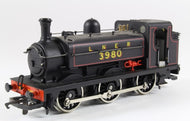 R861 HORNBY LNER  0-6-0T Class J52 LNER Lined black 3980 - BOXED