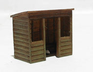 R8680 HORNBY Skaledale Wooden Bus Stop, Pre-owned - UNBOXED