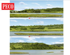 SK-P01 PECO  River Valley Photographic Backscene (3 sheets: total length 2.4 metres)