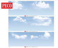 SK-P03 PECO Clouds Photographic Backscene (3 sheets, total length 2.4 metres)