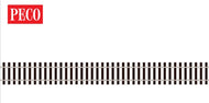 SL-100F PECO Code 75 flexible track, 1 metre long, wooden sleepers