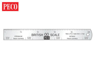 SL-20 PECO  Stainless Steel scale rule in 00 gauge