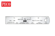 SL-320 PECO  Stainless Steel ruler N gauge