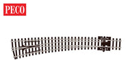 SL-E387F PECO Curved LH Electrofrog Finescale - N gauge