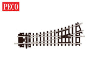 ST-6 PECO  L/H Turnout 9in Radius N gauge