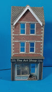 UB006 Ready built Metcalfe half relief 3 storey shop "The Art Shop" shop front