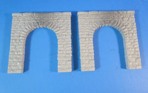 UB074 Single Track stone tunnel mouths - 1 pair