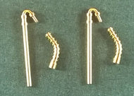 MRVACTB MARKITS Vacuum Pipes Turned Brass - pack of 1 pair