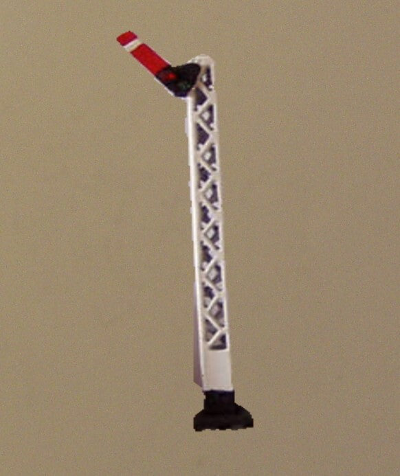 X321 P&D MARSH  LMS lattice post home signal with jewels. Hand painted - N gauge