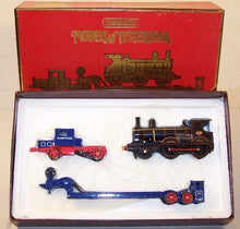 YS-16 MATCHBOX 1929 Scammell truck with 100 ton trailer and G.E.R. 2-4-0 loco load - BOXED