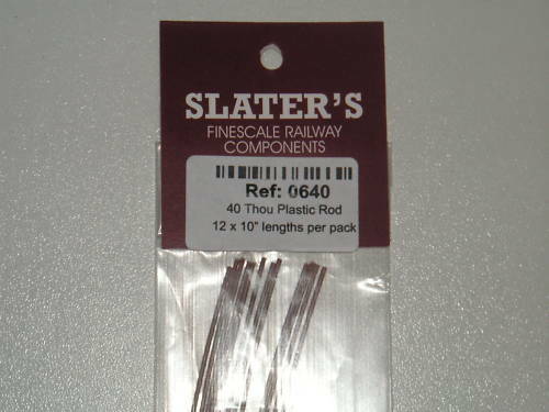 SP-0640 SLATERS  plastic rod 0.040 inch diameter