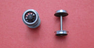 MGW10.5/10Si 10.5mm 10 Spoke Wheels flush Axles - 1 pair, steel rims with plastic centres