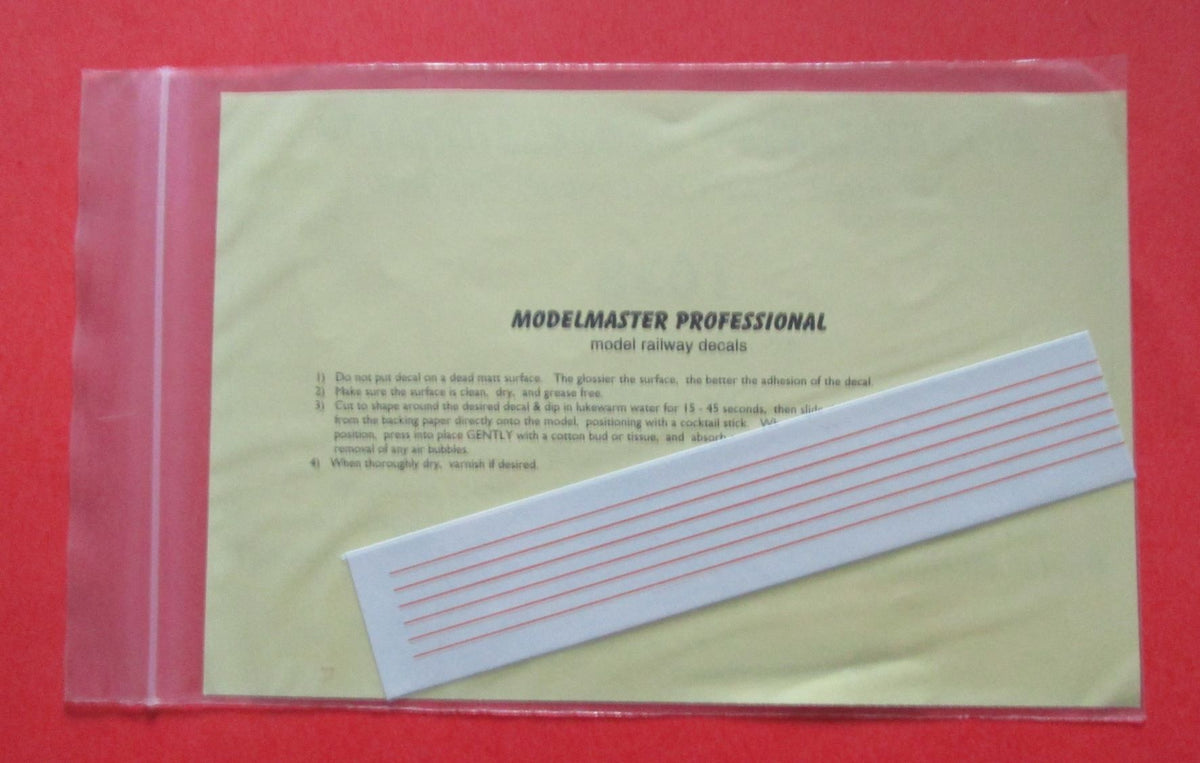 Model Master Rail Color MM-1038 MODELMASTER orange lining 6 strips – my british model trains